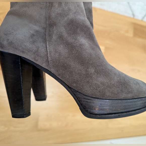 Kennel & Schmenger Schuhmanufaktur Gray Suede Ankle Boots - Size 6 1/2 - Picture 8 of 11